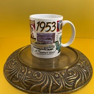 vintage 1994 peacock papers Inc. prints from the 50’s ceramic mug